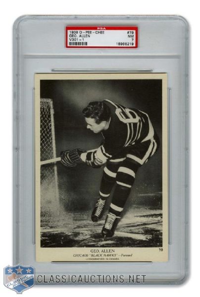 1939-40 O-Pee-Chee V301-1 #79 George Allen RC - Graded PSA 7 - Highest Graded!