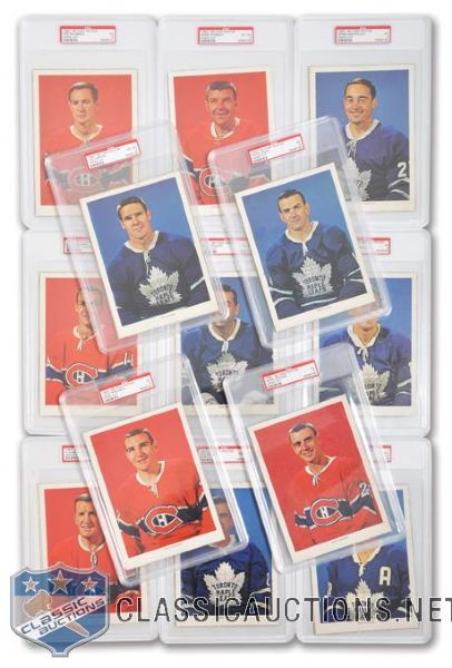 1963-64 Chex Cereal Series 1 Photos PSA-Graded Near Complete Set (38/39)<br> - Current Finest and All-Time Finest PSA Set!