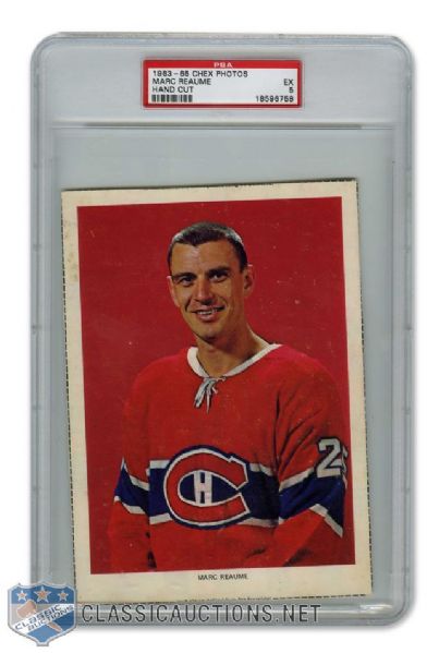 1963-64 Chex Cereal Series 1 Photo - Marc Reaume - Graded PSA 5 - Highest Graded! I