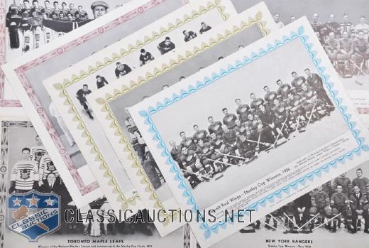 1932-33, 33-34, 34-35 and 35-36 CCM Team Picture Sets and Near Sets
