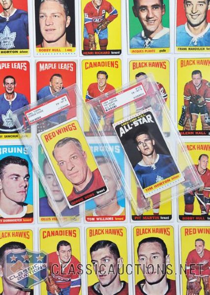 1964-65 Topps Tall Boys Complete 110-Card Set with PSA-Graded Stars and SPs