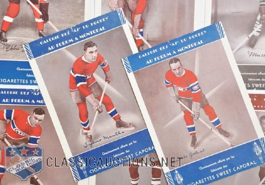 Scarce 1934-35 Sweet Caporal Photo Collection of 11, Including Joliat & Conacher