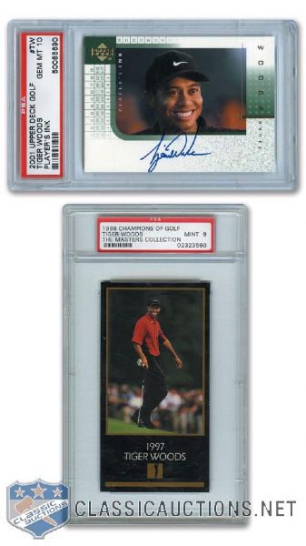 2001 Upper Deck Golf Players Ink #TW Tiger Woods - Graded PSA 10 - Highest Graded!