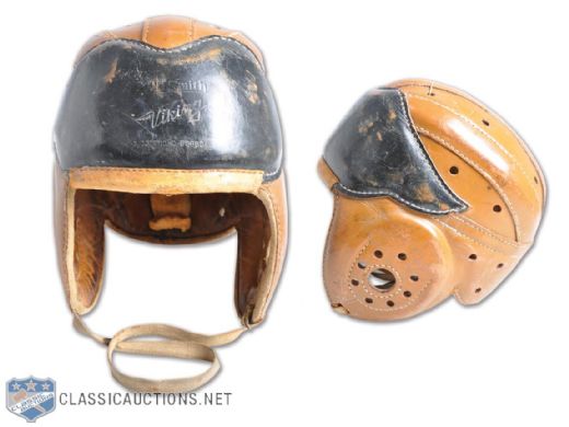 Art Uppers Circa 1933 Toronto Argonauts Winged Leather Football Helmet