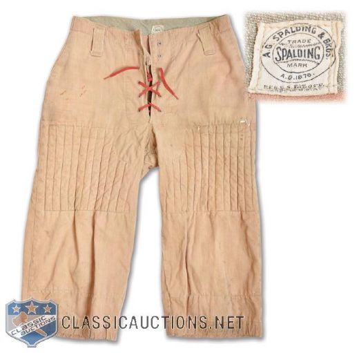 Vintage Early-1910s A.G. Spalding & Bros. Canvas Football Pants