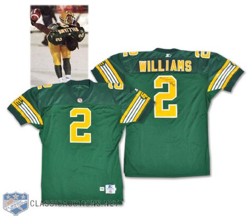 Henry "Gizmo" Williams 1994 Edmonton Eskimos Signed Game-Worn Jersey