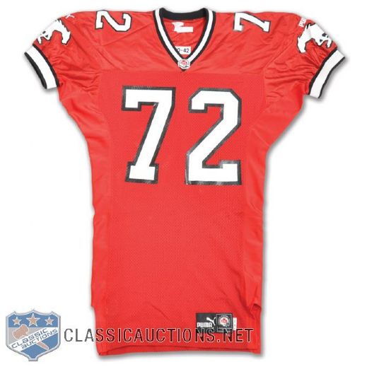 Calgary Stampeders Early-2000s Frazier Pre-Season Game-Worn Jersey