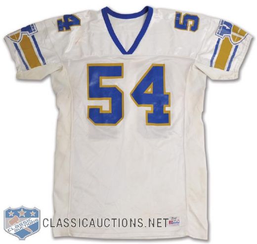 Steve Grants Early-1990s Winnipeg Blue Bombers Game-Worn Jersey