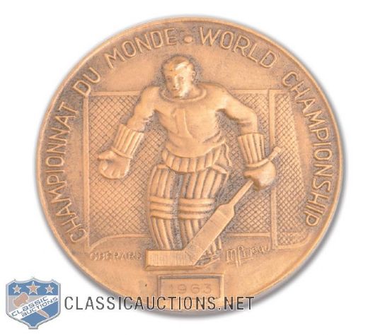 1963 World Ice Hockey Championship Bronze Medal Won by Czechoslovakia