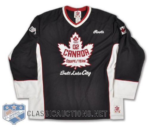 Team Canada 2002 Salt Lake City Olympics Roots Jacket and Jersey Collection of 4