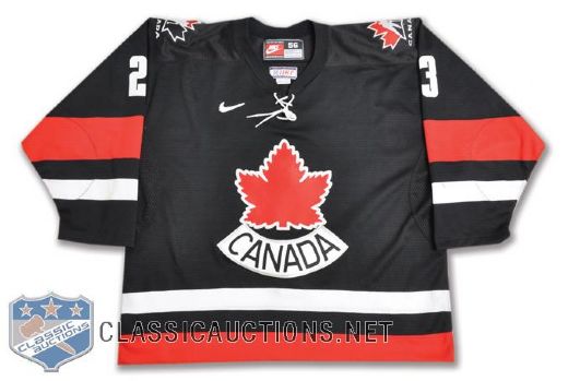Scott Hannans 2004 World Cup Team Canada Signed Game-Worn Pre-Tournament Jersey