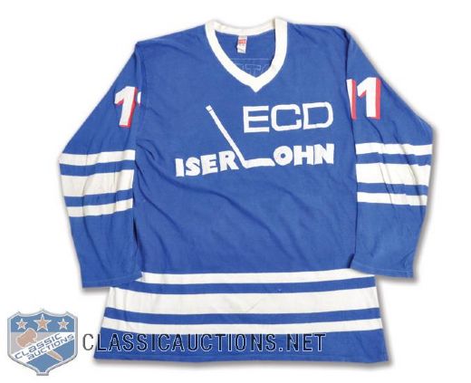 Erwin Martens 1980-82 ECD Iserlohn Game-Worn Jersey