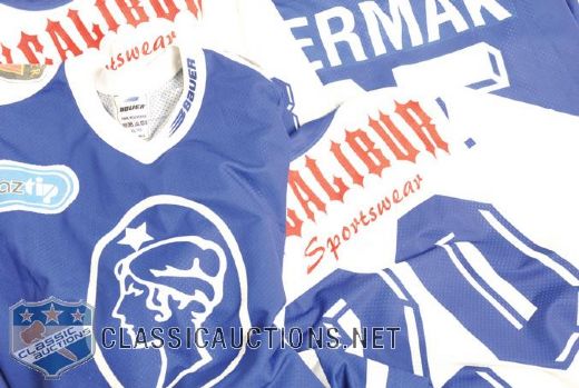 HC Kladno Mid-1990s Czech Elite League Game-Worn/Issued Jersey Collection of 7