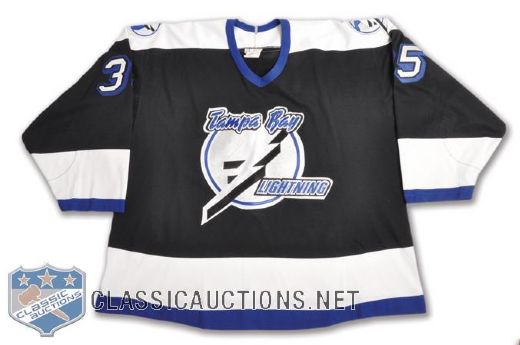 Pat Jablonskis 1993-94 Tampa Bay Lightning Game-Worn Jersey