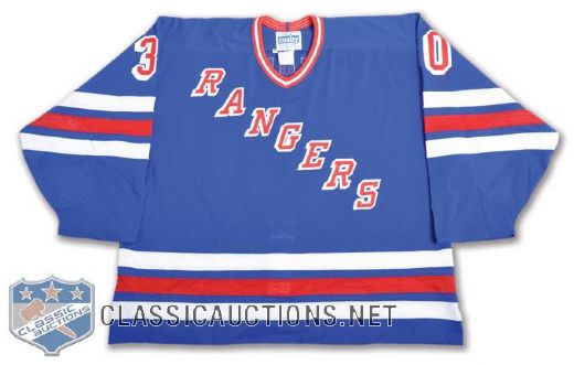 Glenn Healys 1994-95 New York Rangers Game-Issued Jersey