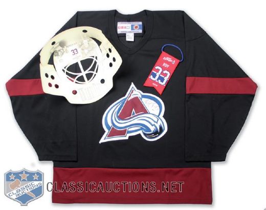 Patrick Roy Signed Colorado Avalanche Jersey Plus Montreal Canadiens Jersey Retirement Night Memorabilia Collection of 2
