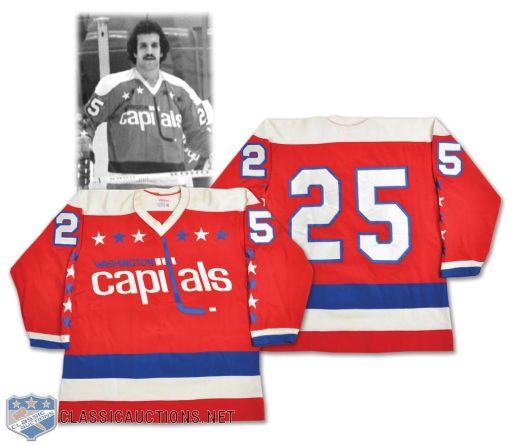 Bob Sirois / Gord Lane 1975-76 Washington Capitals Game-Worn Jersey