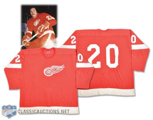 Mickey Redmonds Mid-1970s Detroit Red Wings Game-Worn Jersey