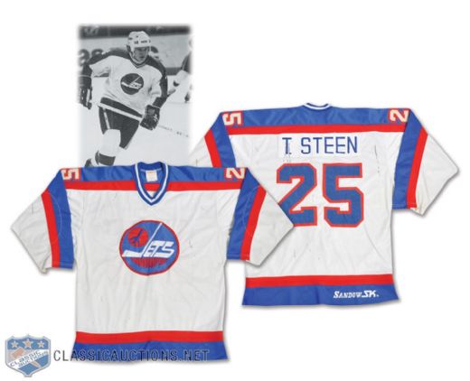 Thomas Steens 1981-82 Winnipeg Jets Game-Worn Rookie Jersey