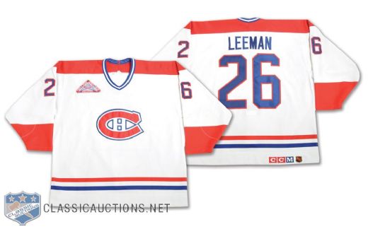 Gary Leemans 1992-93 Montreal Canadiens Game-Worn Jersey with All-Star Game Patch and Team LOA