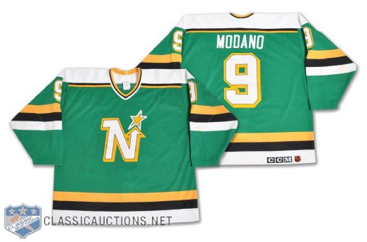 Mike Modanos 1990-91 Minnesota North Stars Game-Worn Jersey