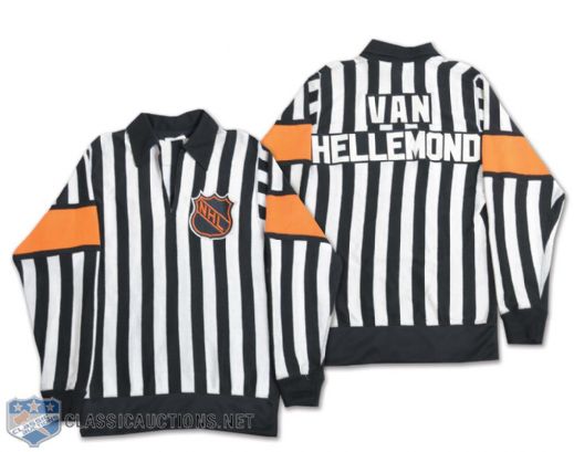 Andy Van Hellemonds Early-1980s Game-Worn Referees Jersey