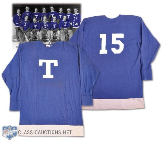 Gorgeous 1920s Toronto Arenas Style Game-Worn Wool Jersey