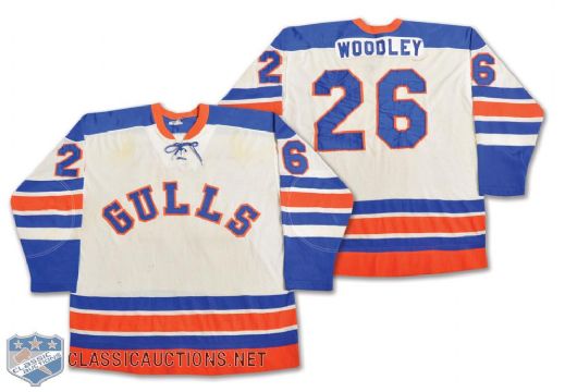 David Woodleys 1972-73 WHL San Diego Gulls Game-Worn Jersey