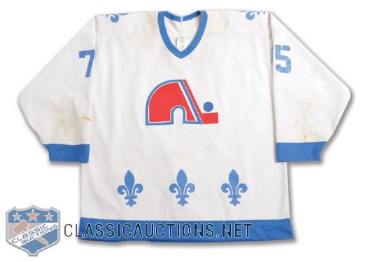 Walt Poddubnys 1989-90 Quebec Nordiques Game-Worn Jersey