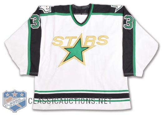 Mike Needhams 1993-94 Dallas Stars Inaugural Season Game-Worn Jersey