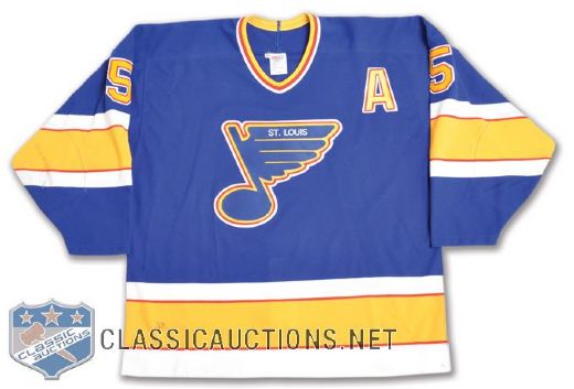 Garth Butchers 1993-94 St. Louis Blues Game-Worn Alternate Captains Jersey