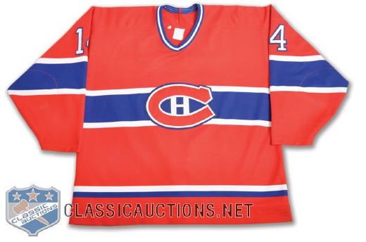 Kevin Hallers 1993-94 Montreal Canadiens Game-Worn Jersey - Team Repairs!