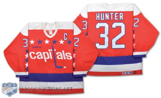 Dale Hunters 1994-95 Washington Capitals Game-Worn Captains Jersey
