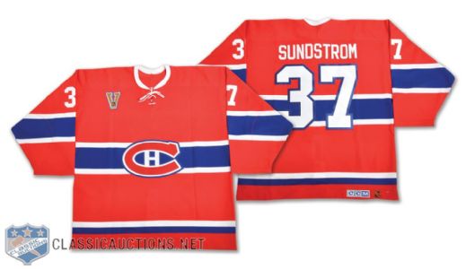Niklas Sundstroms 2003-04 Montreal Canadiens "Heritage Classic Game" Game-Worn Jersey
