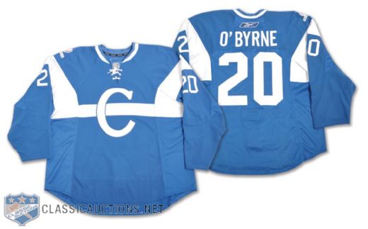 Ryan OByrnes 2009-10 Montreal Canadiens "1909-10" Centennial Game-Issued Jersey LOA
