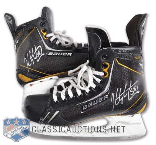 Kristopher Letangs 2012-13 Pittsburgh Penguins Signed Bauer Total One Game-Worn Skates