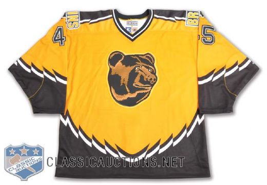 Sandy Mogers 1996-97 Boston Bruins Game-Worn Alternate Jersey