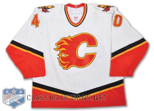 Alex Tanguays 2006-07 Calgary Flames Game-Worn Jersey with Team LOA