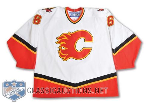 Brad Stuarts 2006-07 Calgary Flames Game-Worn Jersey with Team LOA