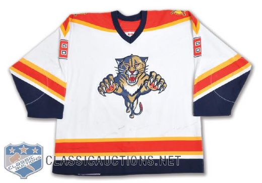 Valeri Bures 2003-04 Florida Panthers Game-Worn Jersey with LOA