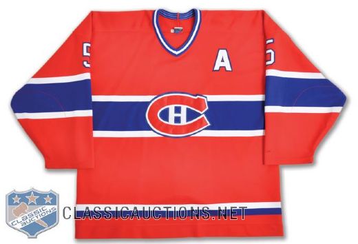Stephane Quintals 1996-97 Montreal Canadiens Game-Worn Alternate Captains Jersey with Team LOA