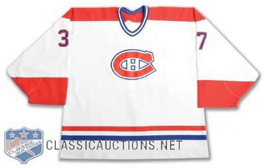 Dave Mansons 1996-97 Montreal Canadiens Game-Worn Jersey with Team LOA