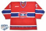 Dainius Zubrus 1999-00 Montreal Canadiens Game-Worn Jersey with "NHL 2000" Patch