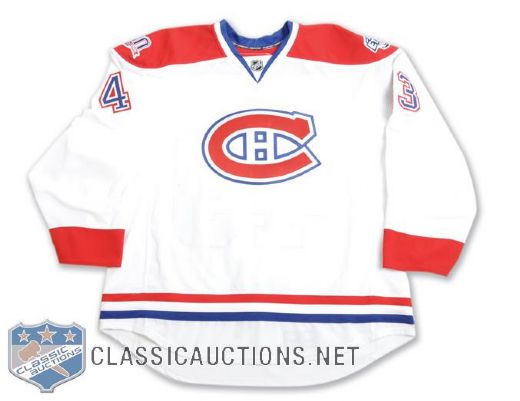 Alex Henrys 2008-09 Montreal Canadiens Game-Worn Pre-Season Two-Patch Jersey with Team LOA