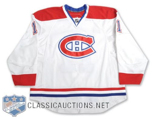 Scott Gomezs 2010-11 Montreal Canadiens Game-Worn Jersey with Team LOA - Photo-Matched!