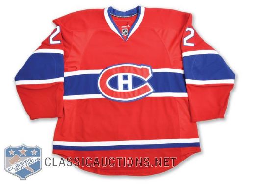 Tomas Kaberles 2011-12 Montreal Canadiens Game-Worn Jersey with Team LOA