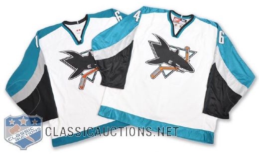Mark Smiths Late-1990s/Early-2000s San Jose Sharks Game-Issued and Game-Worn Jerseys (2)