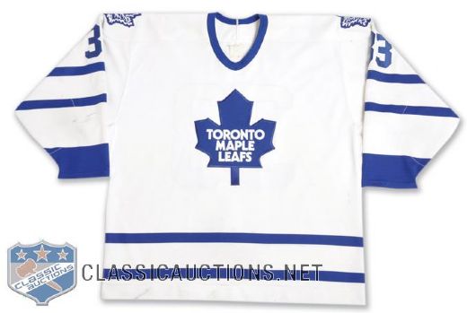 Benoit Hogues 1995 Toronto Maple Leafs Game-Worn Jersey with LOA
