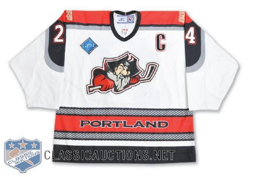 Ken Huskins and Shawn Mamanes 2000s AHL Portland Pirates Game-Worn Jerseys