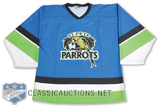 San Diego Gulls, Cincinnati Cyclones and St. Pete Parrots ACHL, ECHL and <br> WCHL Game-Worn Jersey Collection of 3